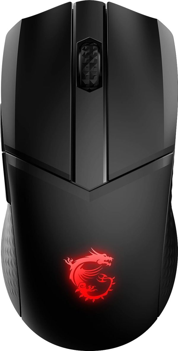 MSI Clutch GM41 Lightweight Wireless Gaming Mouse & Charging Dock, 20,000 DPI, 60M Omron Switches, Fast-Charging 80Hr Battery, RGB Mystic Light, 6 Programmable Buttons, PC/Mac - Image 6