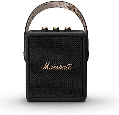 Marshall Stockwell II Portable Bluetooth Speaker - Black and Brass