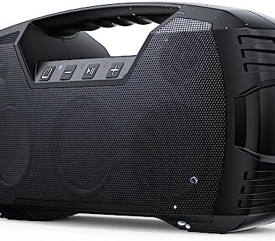 Portable Wireless Bluetooth Speaker, 40W Loud Sound IPX7 Waterproof Speakers, 32H Playtime, Outdoor Speaker with Handle, Rich Bass, BT 5.0, TWS Pairing, Built-in Mic, for Party, Pool, Beach, Gifts