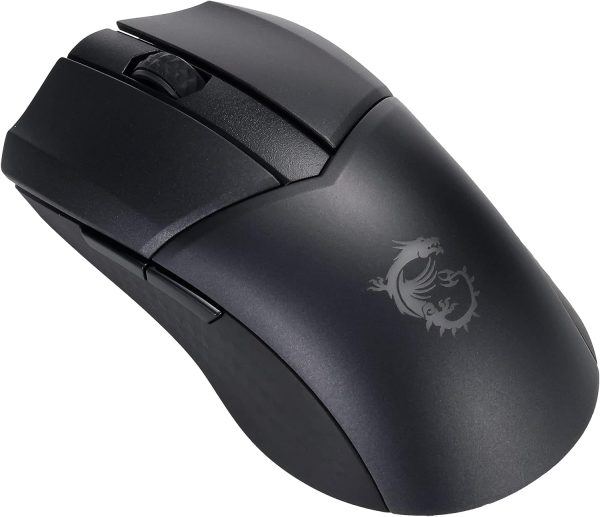 MSI Clutch GM41 Lightweight Wireless Gaming Mouse & Charging Dock, 20,000 DPI, 60M Omron Switches, Fast-Charging 80Hr Battery, RGB Mystic Light, 6 Programmable Buttons, PC/Mac - Image 2
